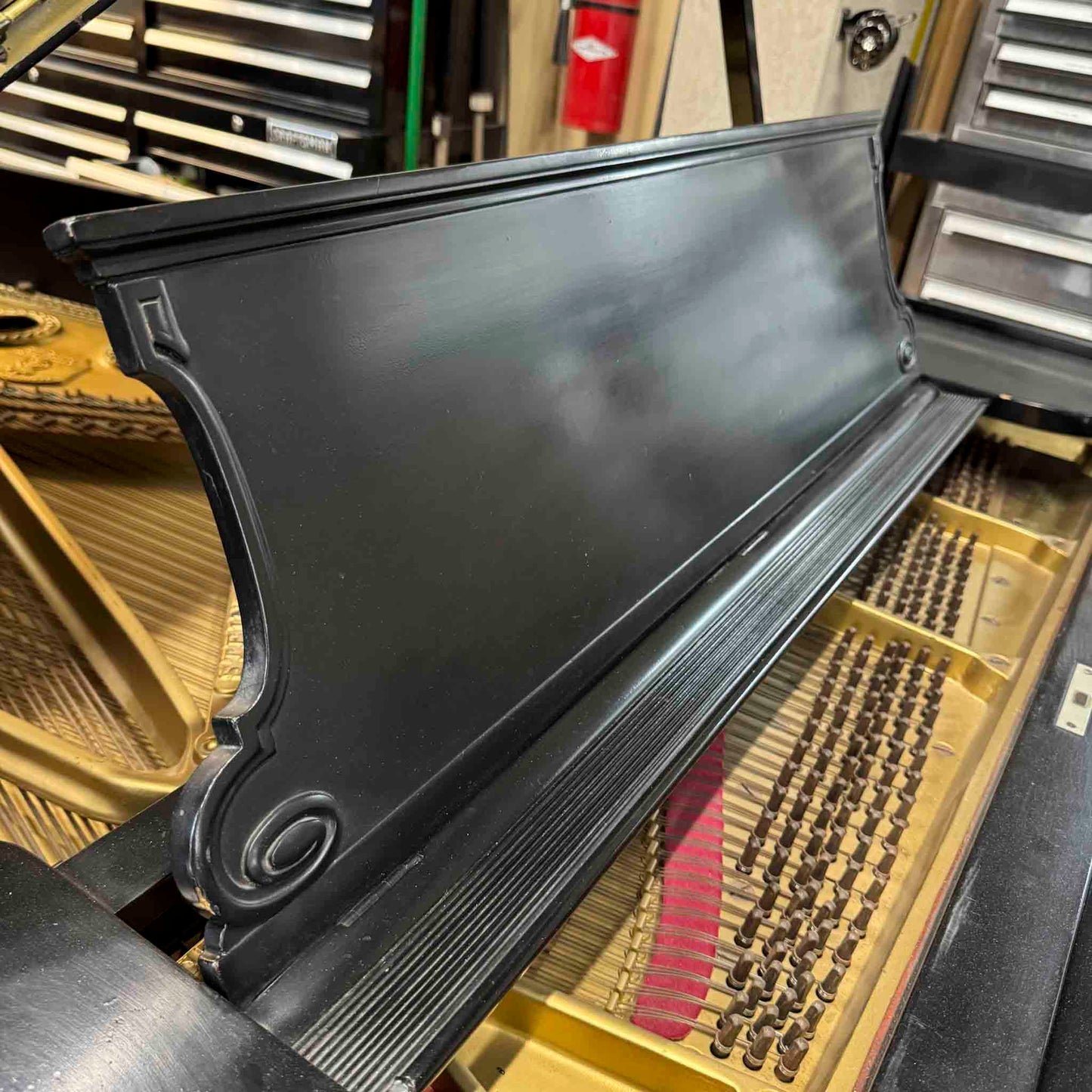 CURRENT SHOP WORK 1917 Steinway & Sons Model B 6'11" Satin Black Commissioned Grand Piano