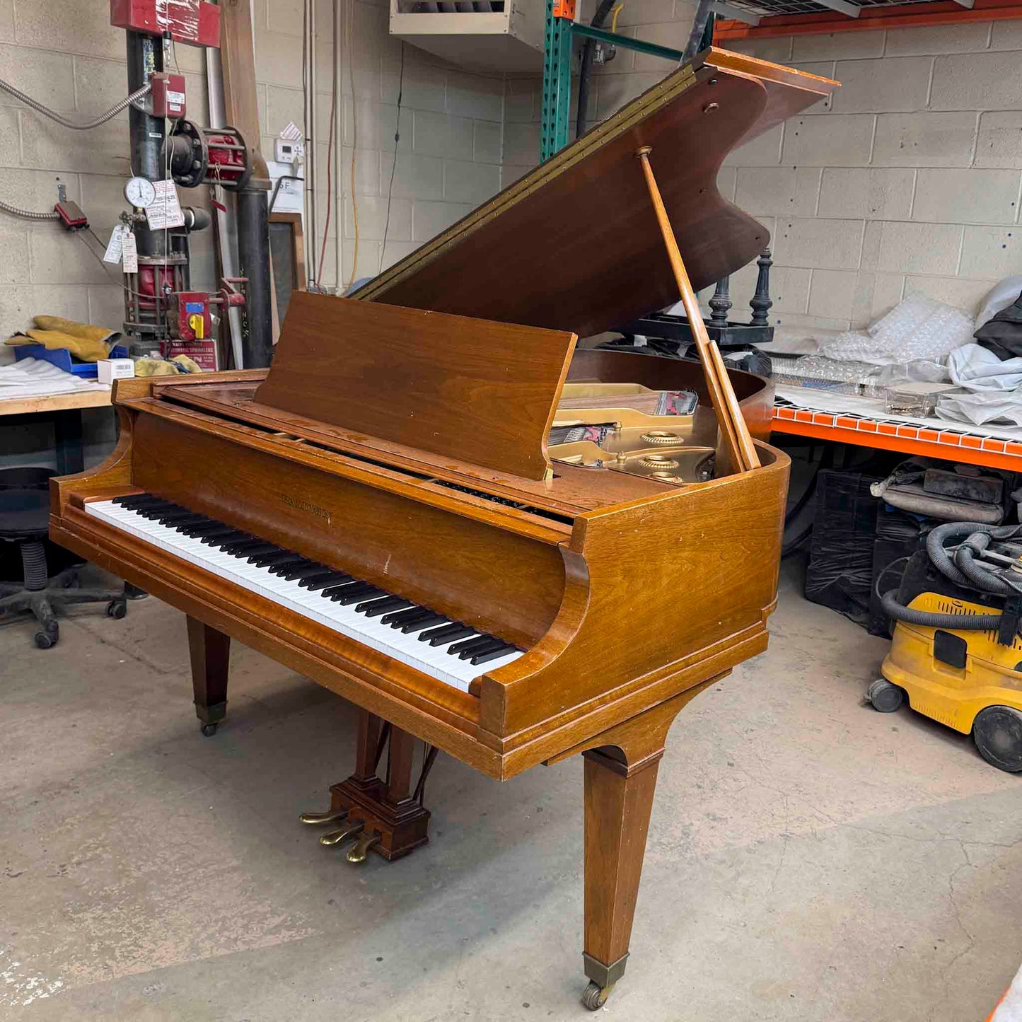 CURRENT SHOP WORK 1970 Baldwin Model L 6'3" Walnut Finish Commissioned Grand Piano