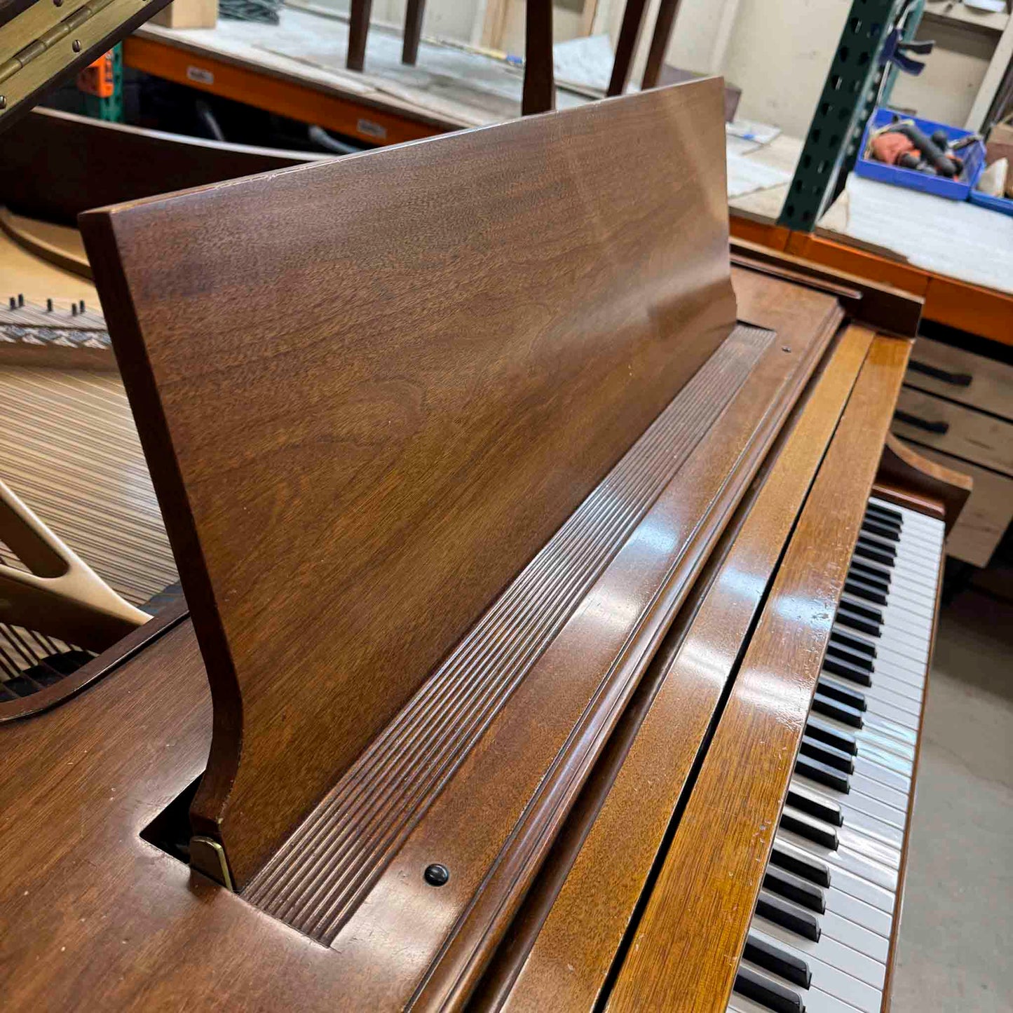 CURRENT SHOP WORK 1970 Baldwin Model L 6'3" Walnut Finish Commissioned Grand Piano