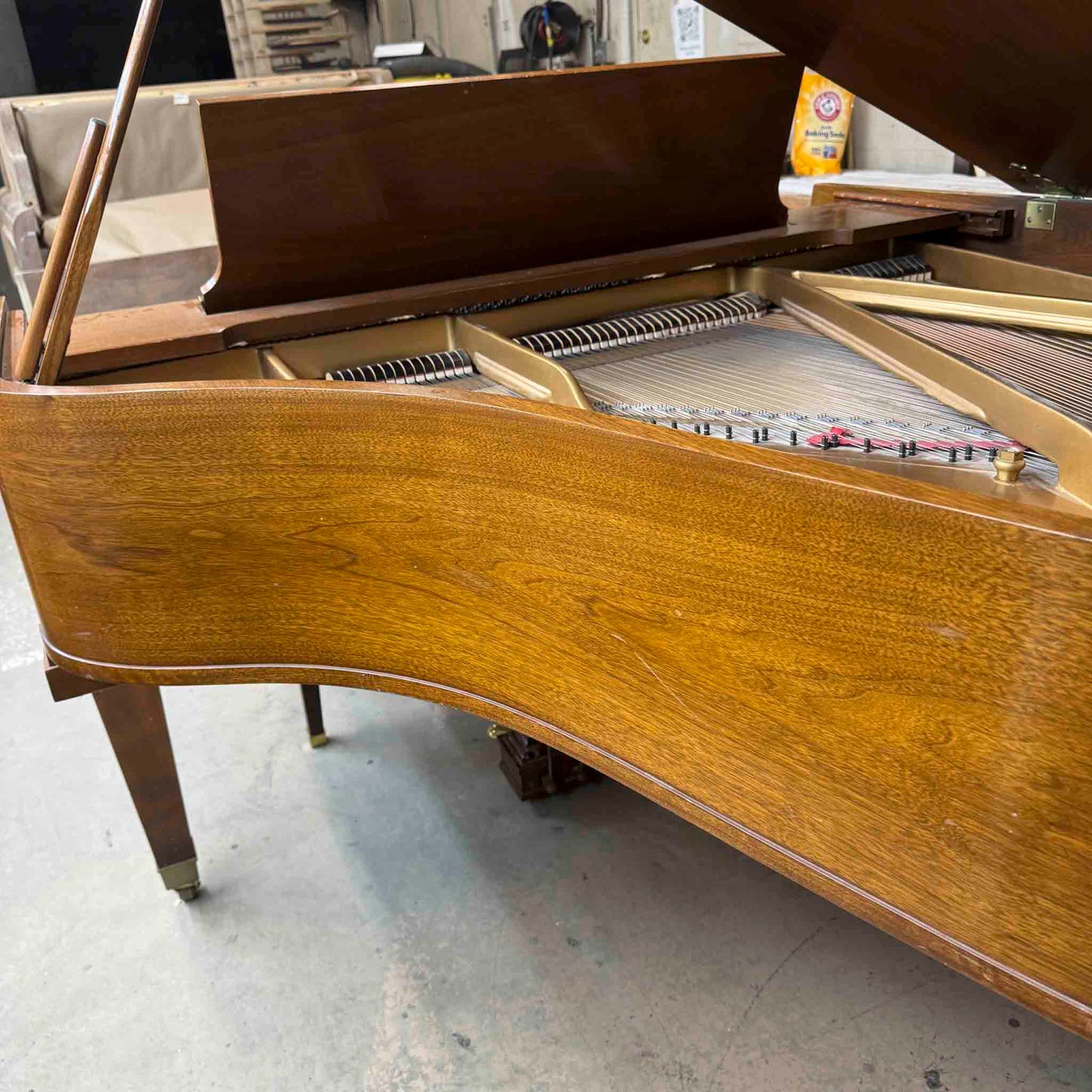 CURRENT SHOP WORK 1970 Baldwin Model L 6'3" Walnut Finish Commissioned Grand Piano