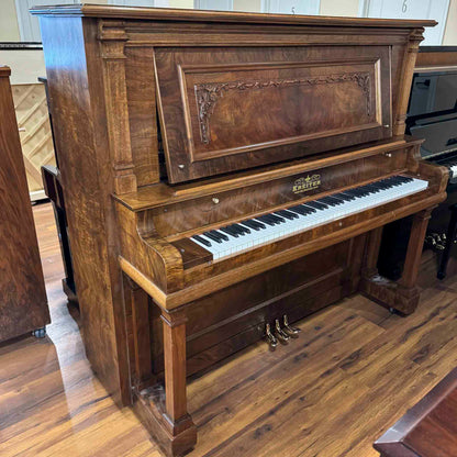 1919 Kreiter 57" Wood Finish Upright Piano with Self-Playing QRS System