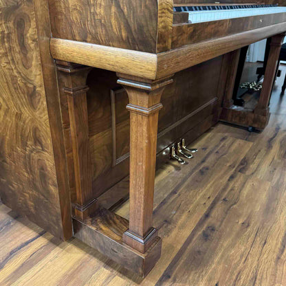 1919 Kreiter 57" Wood Finish Upright Piano with Self-Playing QRS System