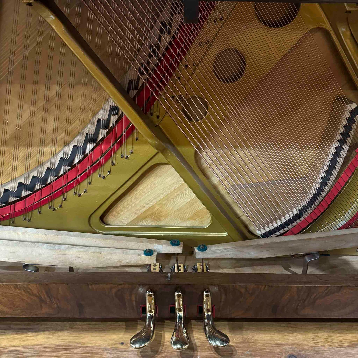 1919 Kreiter 57" Wood Finish Upright Piano with Self-Playing QRS System