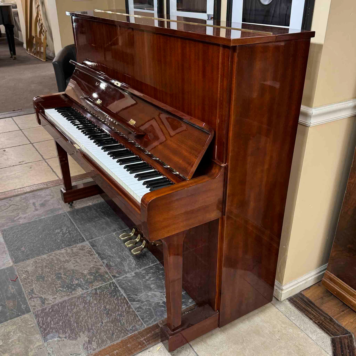 HEIRLOOM RESTORATION 1973 Yamaha U1 48" Polished Mahogany Finish Commissioned Upright Piano