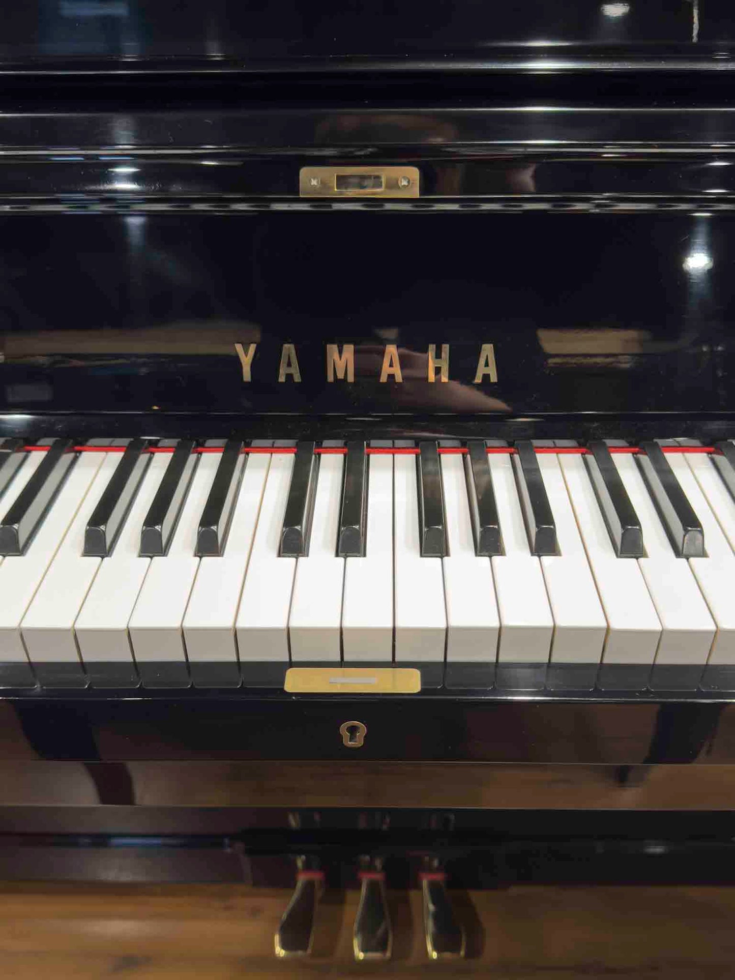 1980 Yamaha YUA 52" Polished Black Upright Piano