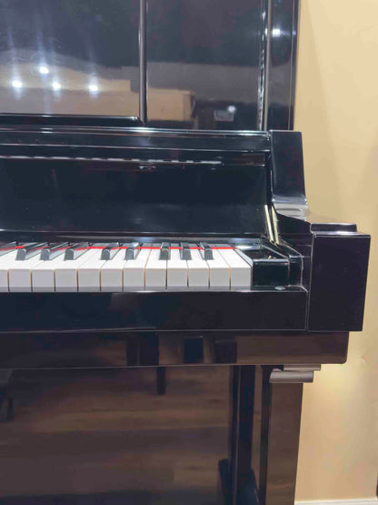 1980 Yamaha YUA 52" Polished Black Upright Piano