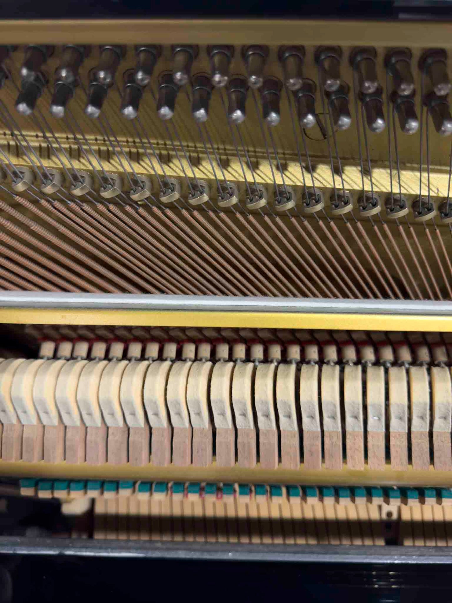 1980 Yamaha YUA 52" Polished Black Upright Piano