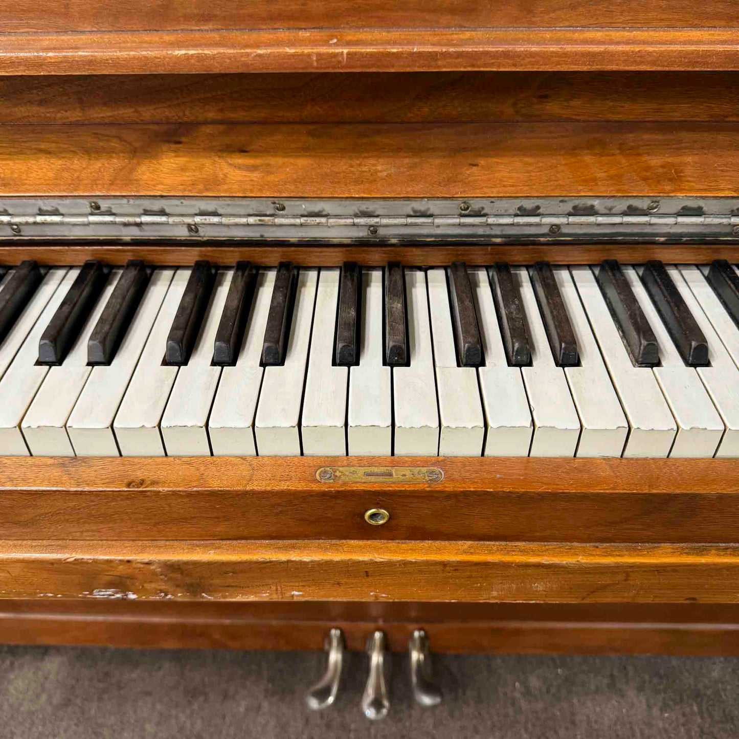 CURRENT SHOP WORK 1920 Howard 51" Wood Finish Commissioned Upright Piano