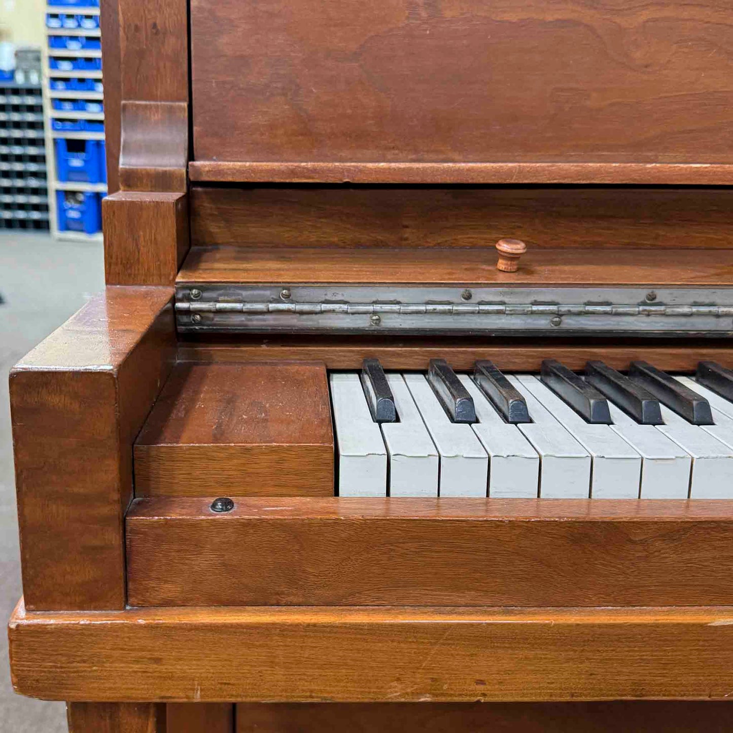 CURRENT SHOP WORK 1920 Howard 51" Wood Finish Commissioned Upright Piano