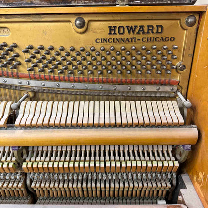 CURRENT SHOP WORK 1920 Howard 51" Wood Finish Commissioned Upright Piano