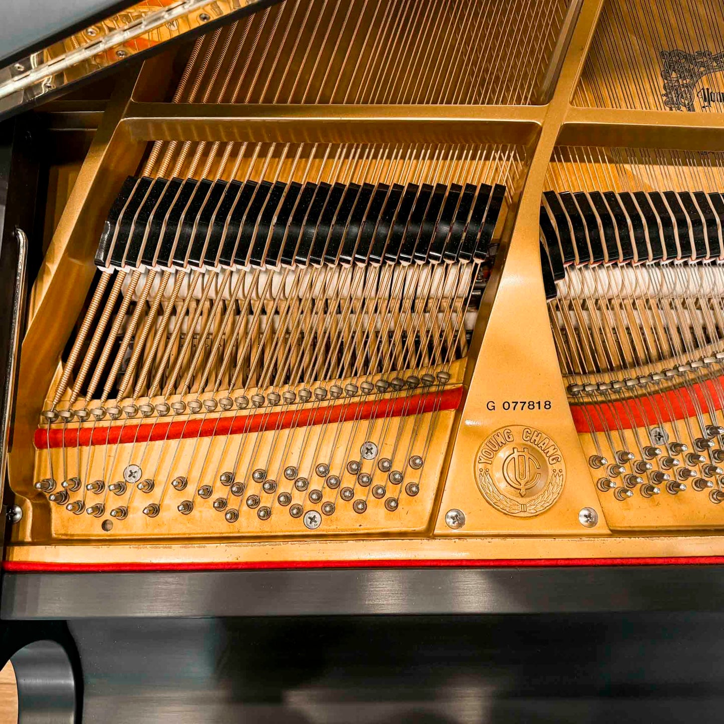 1993 Young Chang G-150 4'11" Satin Black Baby Grand Piano with QRS Self Playing System