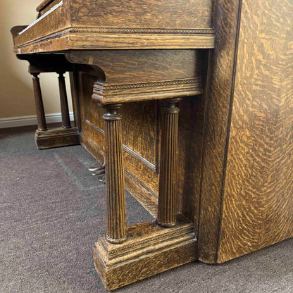 CURRENT SHOP WORK 1902 Schaeffer 55" Wood Finish Commissioned Upright Piano