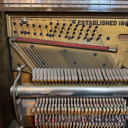 CURRENT SHOP WORK 1902 Schaeffer 55" Wood Finish Commissioned Upright Piano