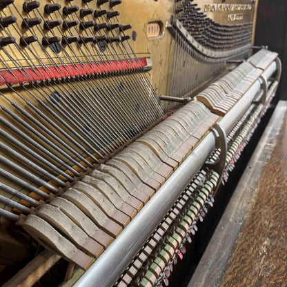 CURRENT SHOP WORK 1902 Schaeffer 55" Wood Finish Commissioned Upright Piano