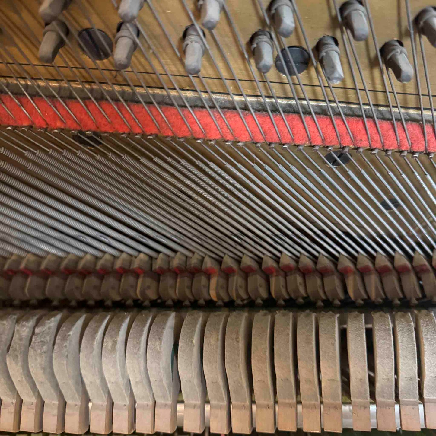 CURRENT SHOP WORK 1902 Schaeffer 55" Wood Finish Commissioned Upright Piano