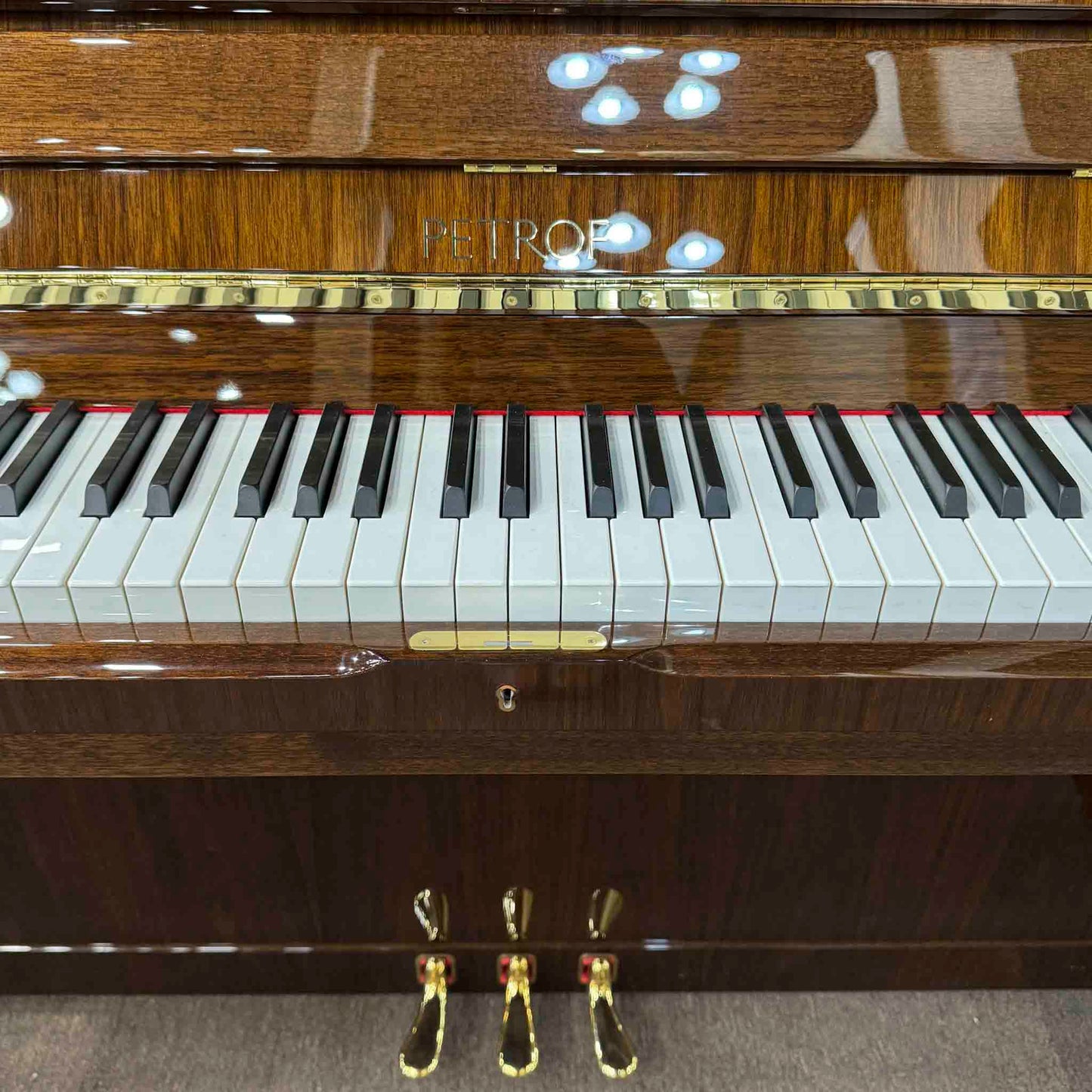 SOLD Petrof P 131 M1 2251 51.5" Polished Walnut Upright Piano