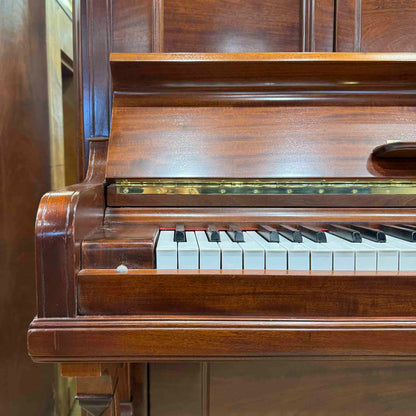1900 Knabe 54" Wood Finish Upright Piano with Self-Playing QRS System