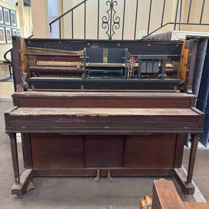 CURRENT SHOP WORK 1928 Gulbransen 54" Wood Finish Commissioned Upright Vintage Player Piano
