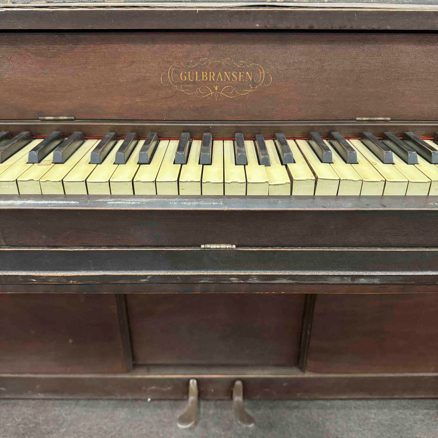 CURRENT SHOP WORK 1928 Gulbransen 54" Wood Finish Commissioned Upright Vintage Player Piano