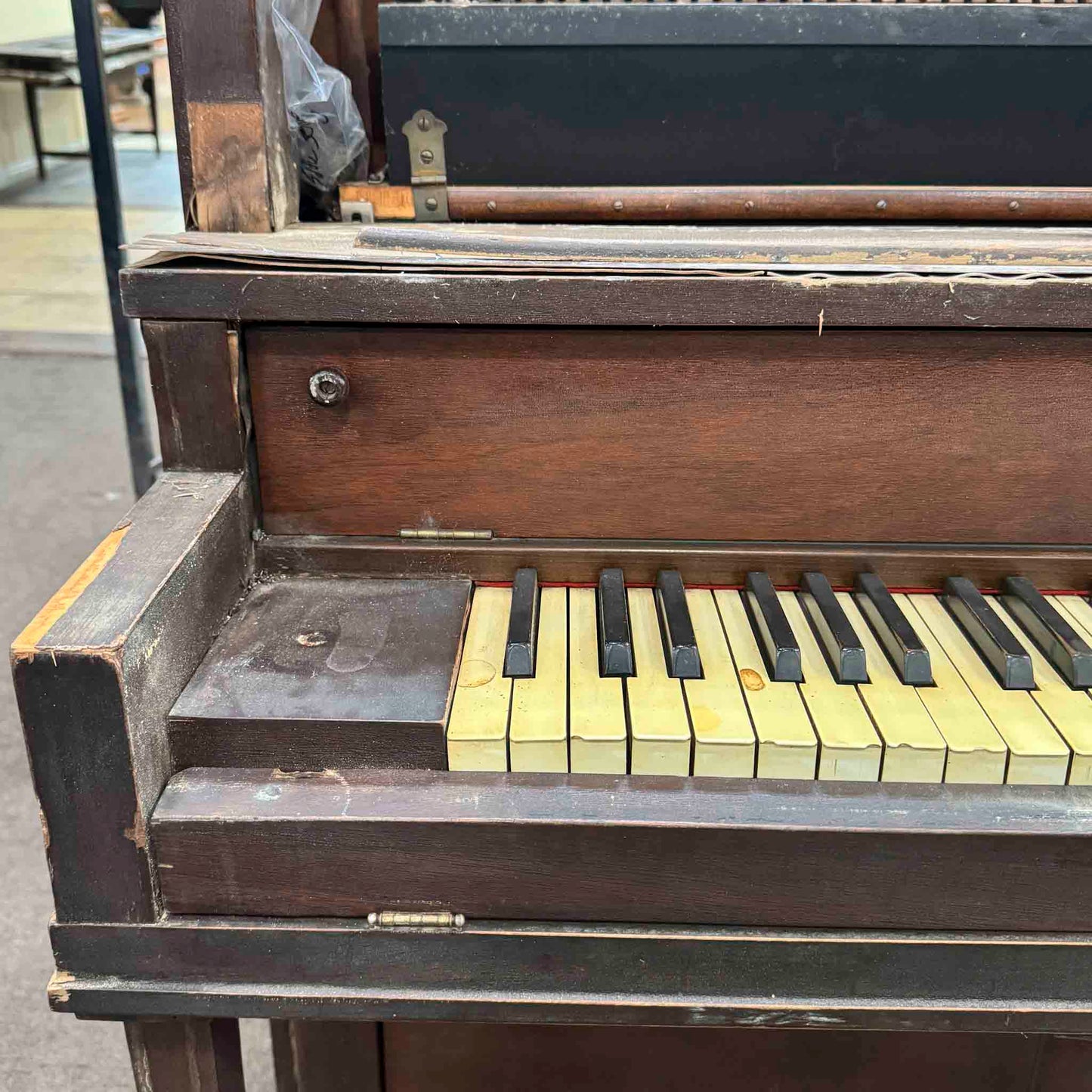 CURRENT SHOP WORK 1928 Gulbransen 54" Wood Finish Commissioned Upright Vintage Player Piano