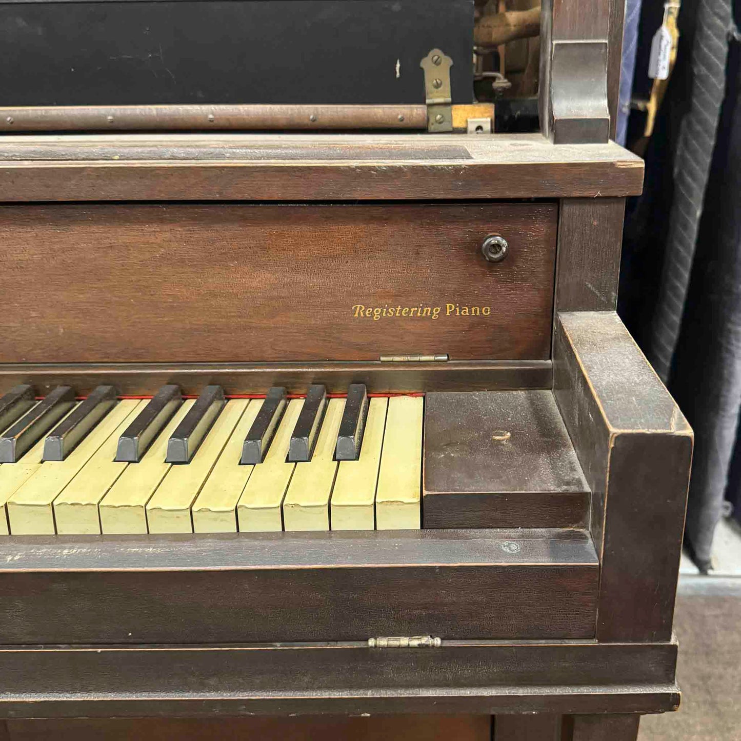 CURRENT SHOP WORK 1928 Gulbransen 54" Wood Finish Commissioned Upright Vintage Player Piano