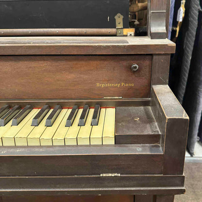 CURRENT SHOP WORK 1928 Gulbransen 54" Wood Finish Commissioned Upright Vintage Player Piano