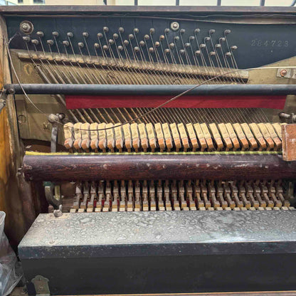 CURRENT SHOP WORK 1928 Gulbransen 54" Wood Finish Commissioned Upright Vintage Player Piano