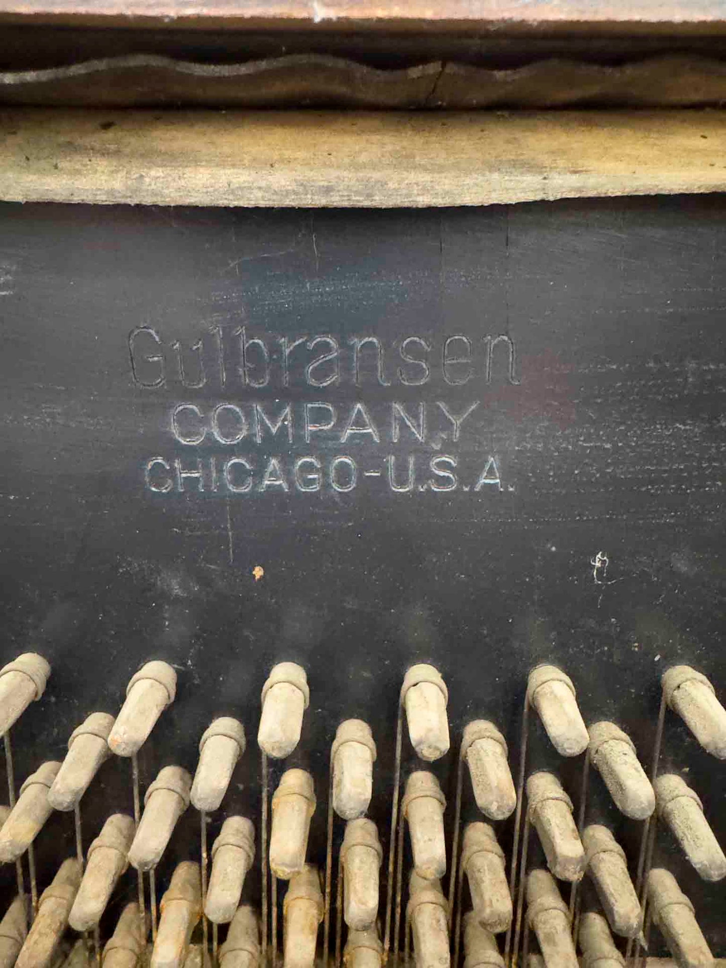 CURRENT SHOP WORK 1928 Gulbransen 54" Wood Finish Commissioned Upright Vintage Player Piano