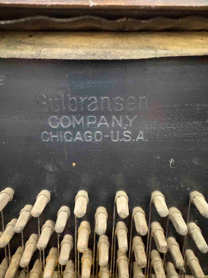 CURRENT SHOP WORK 1928 Gulbransen 54" Wood Finish Commissioned Upright Vintage Player Piano