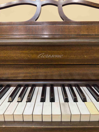 CURRENT SHOP WORK 1945 Baldwin Acrosonic 36" Wood Finish Commissioned Spinet Piano