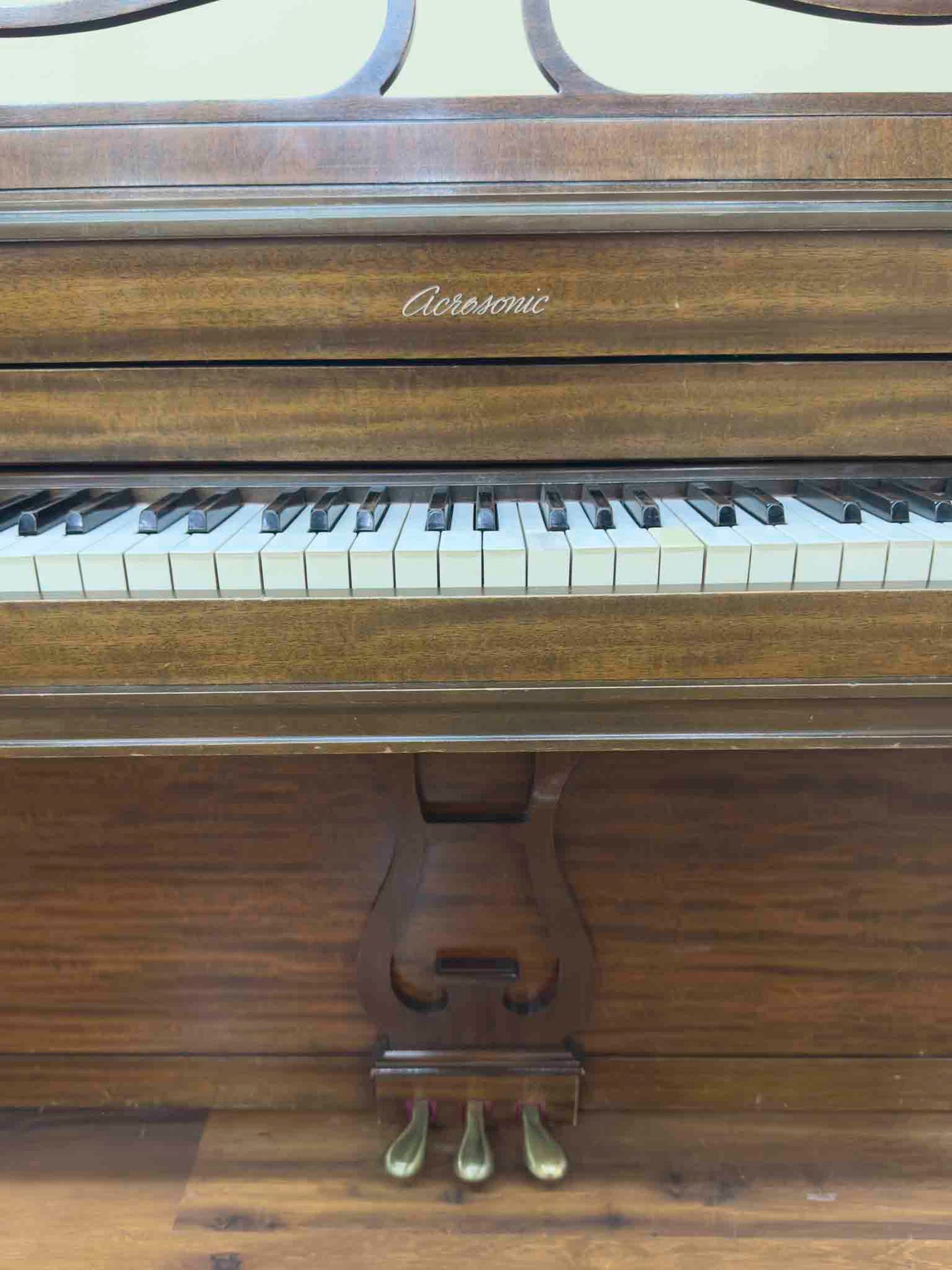 CURRENT SHOP WORK 1945 Baldwin Acrosonic 36" Wood Finish Commissioned Spinet Piano