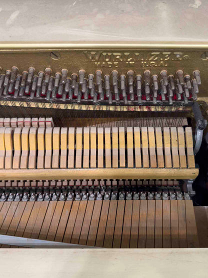 CURRENT SHOP WORK 1972 Wurlitzer 36" White Finish Commissioned Spinet Piano