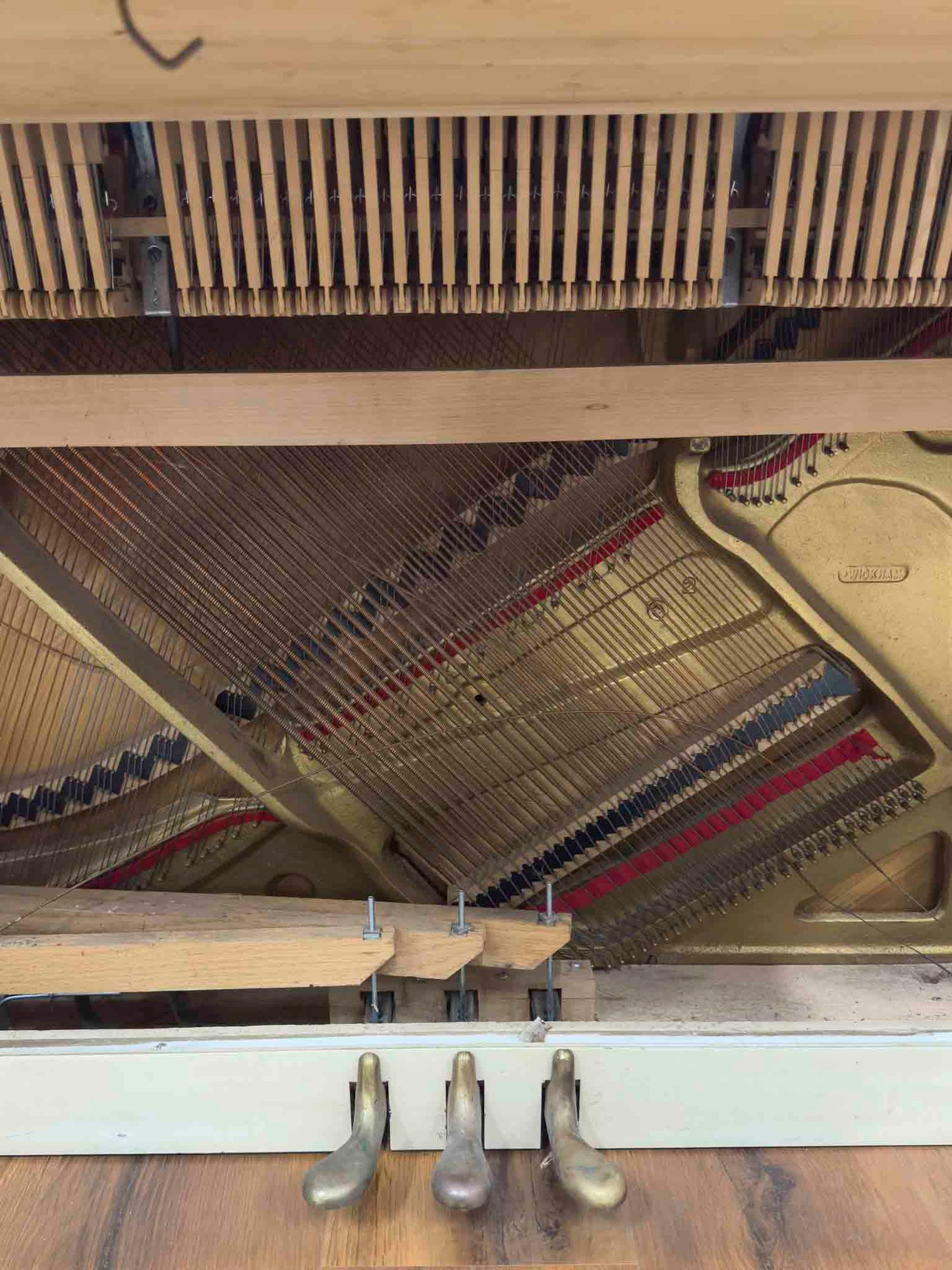 CURRENT SHOP WORK 1972 Wurlitzer 36" White Finish Commissioned Spinet Piano
