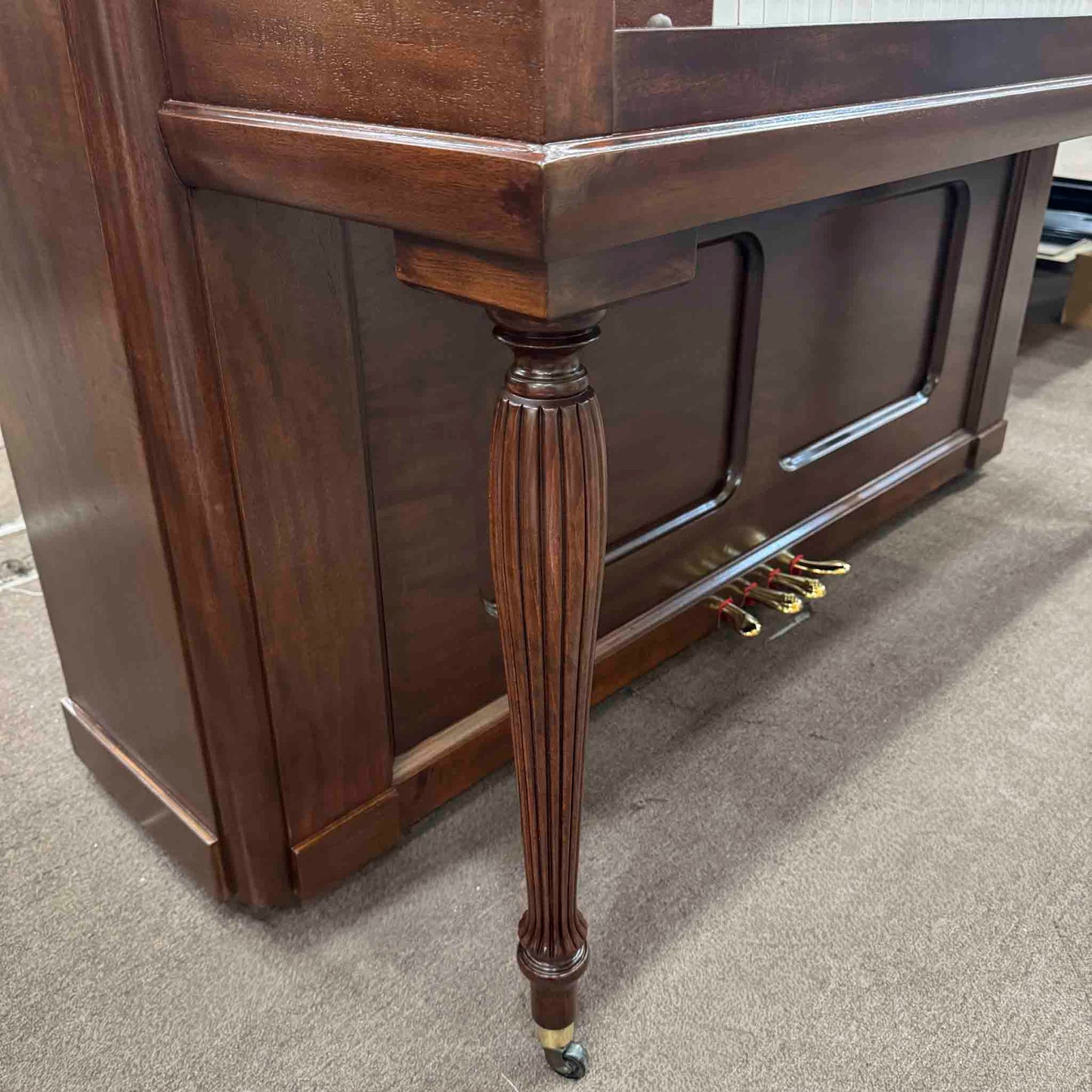 CURRENT SHOP WORK 1896 Crown 57" Wood Finish Commissioned Upright Piano
