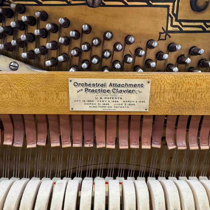 CURRENT SHOP WORK 1896 Crown 57" Wood Finish Commissioned Upright Piano