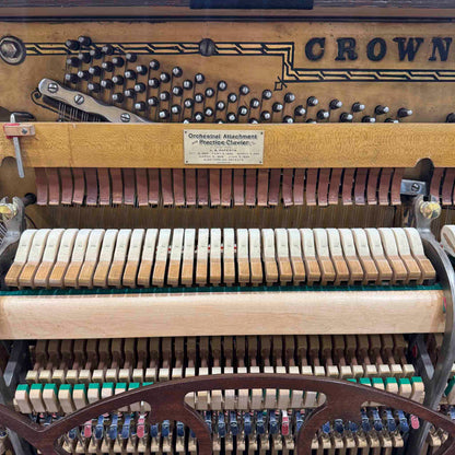 CURRENT SHOP WORK 1896 Crown 57" Wood Finish Commissioned Upright Piano