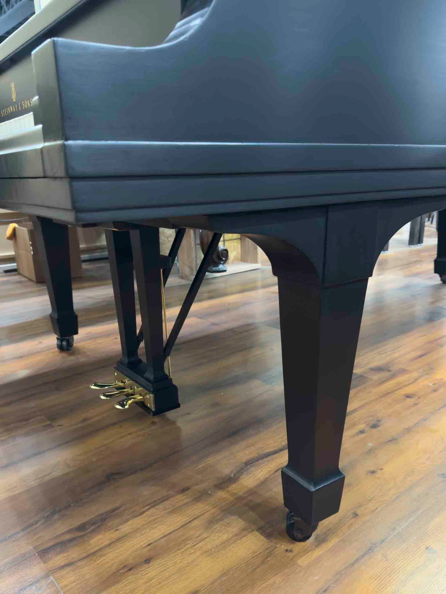 CURRENT SHOP WORK 1971 Steinway D 9' Black Satin Commissioned Concert Grand Piano