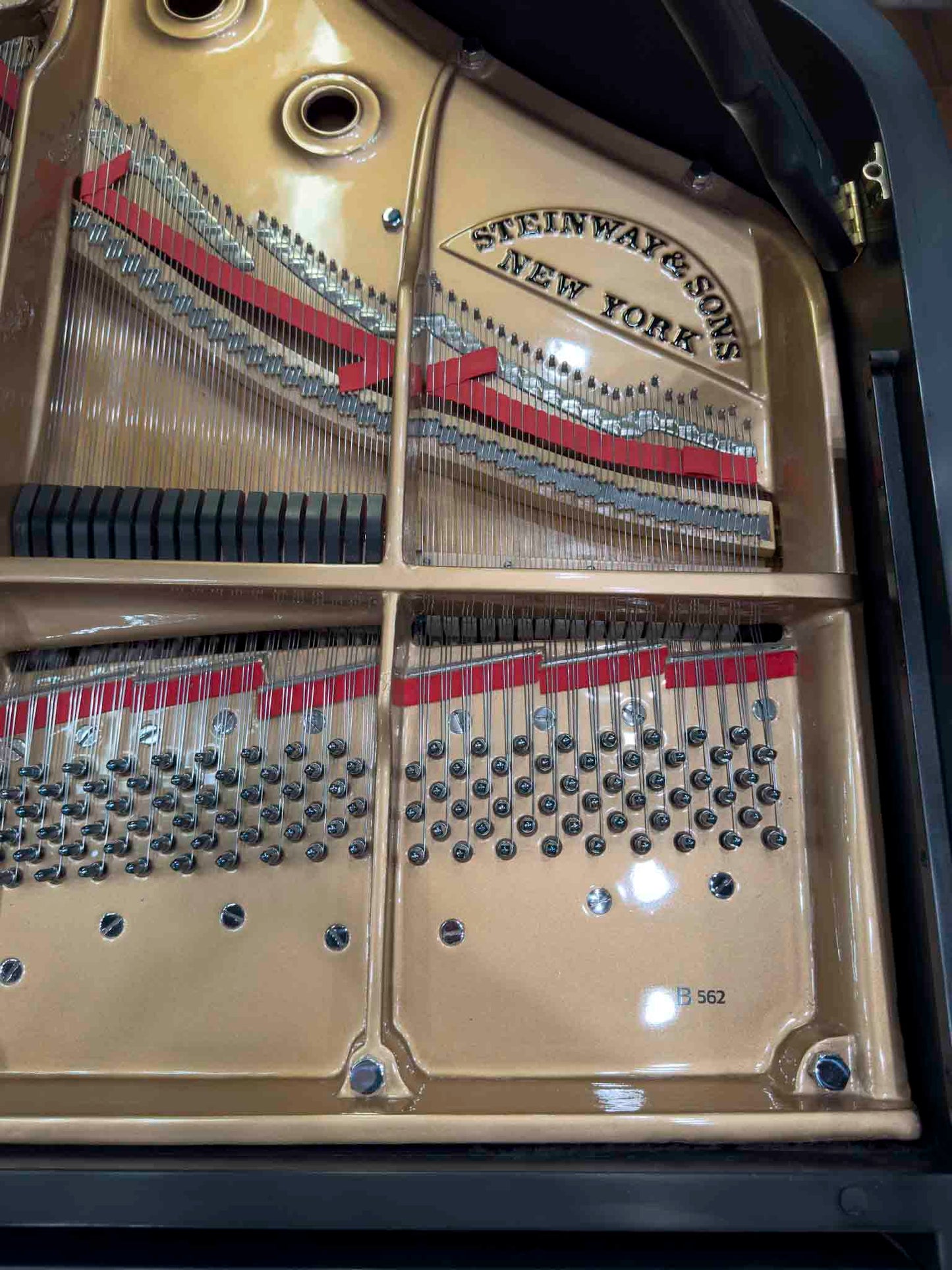 CURRENT SHOP WORK 1971 Steinway D 9' Black Satin Commissioned Concert Grand Piano