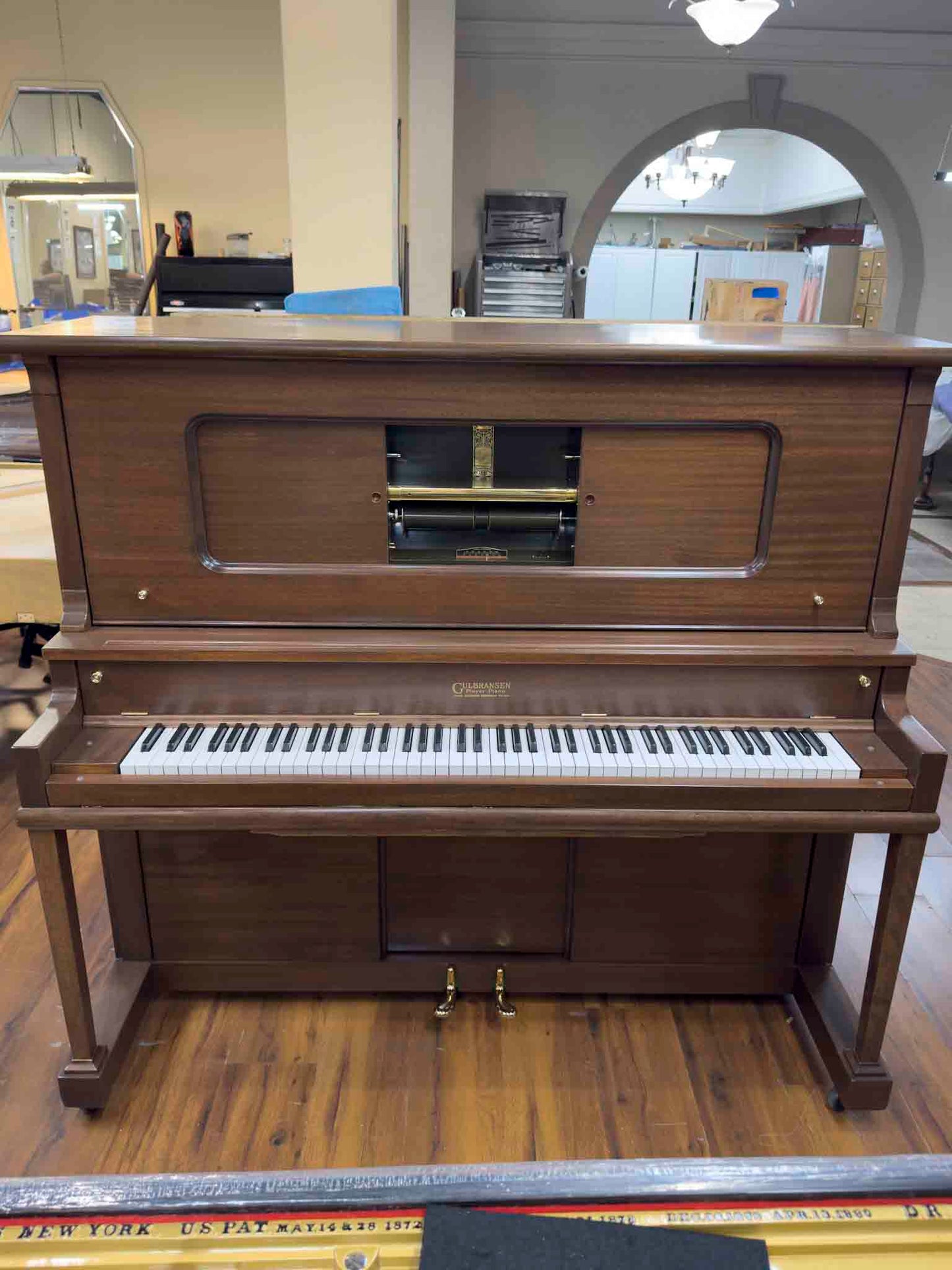 CURRENT SHOP WORK 1920 Gulbransen 55" Vintage Player Commissioned Upright Piano