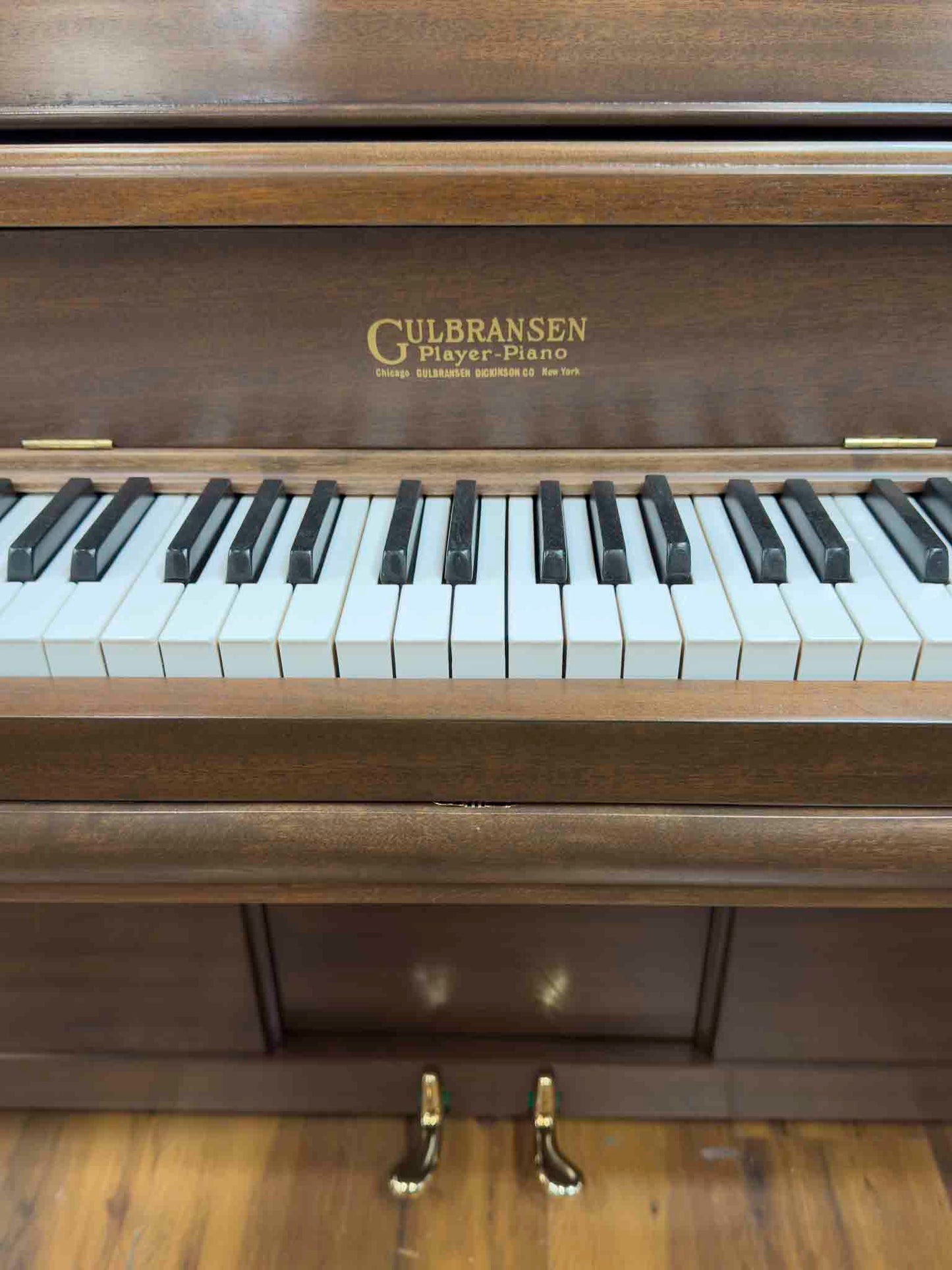 CURRENT SHOP WORK 1920 Gulbransen 55" Vintage Player Commissioned Upright Piano