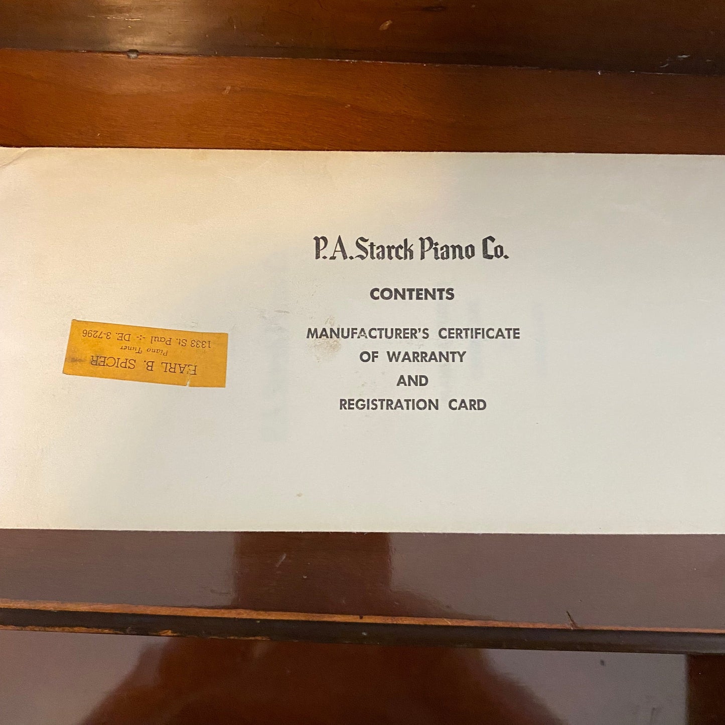 The Merrill Family Piano!