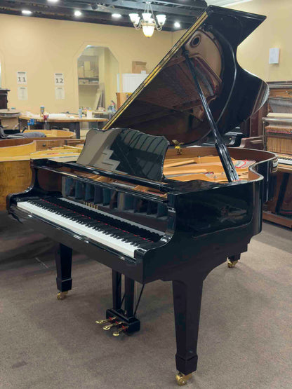 CURRENT SHOP WORK 2001 Yamaha C3 6'1" Polished Black Commissioned Grand Piano with Self-Playing QRS System