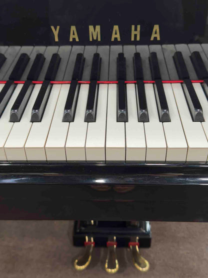 CURRENT SHOP WORK 2001 Yamaha C3 6'1" Polished Black Commissioned Grand Piano with Self-Playing QRS System
