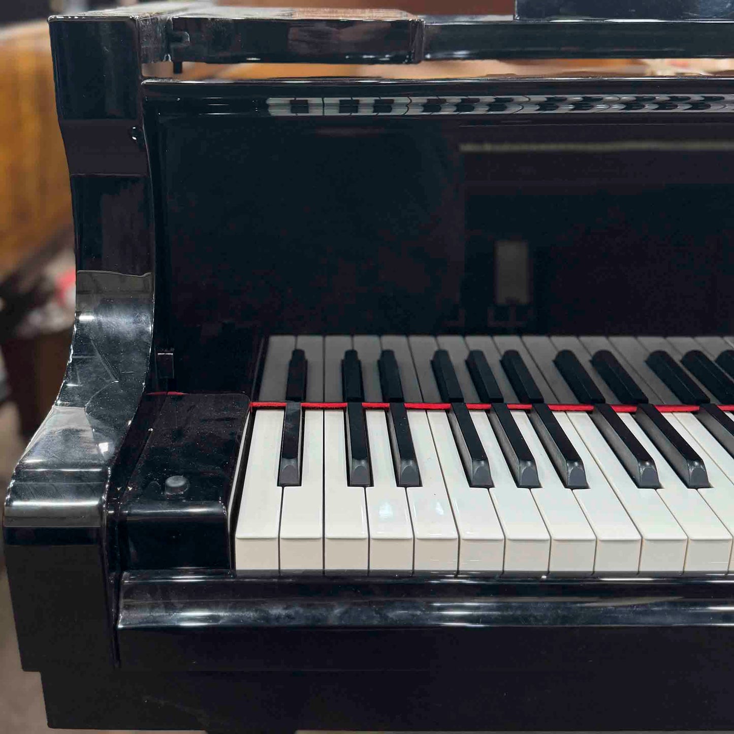 CURRENT SHOP WORK 2001 Yamaha C3 6'1" Polished Black Commissioned Grand Piano with Self-Playing QRS System