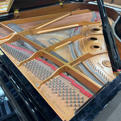 CURRENT SHOP WORK 2001 Yamaha C3 6'1" Polished Black Commissioned Grand Piano with Self-Playing QRS System