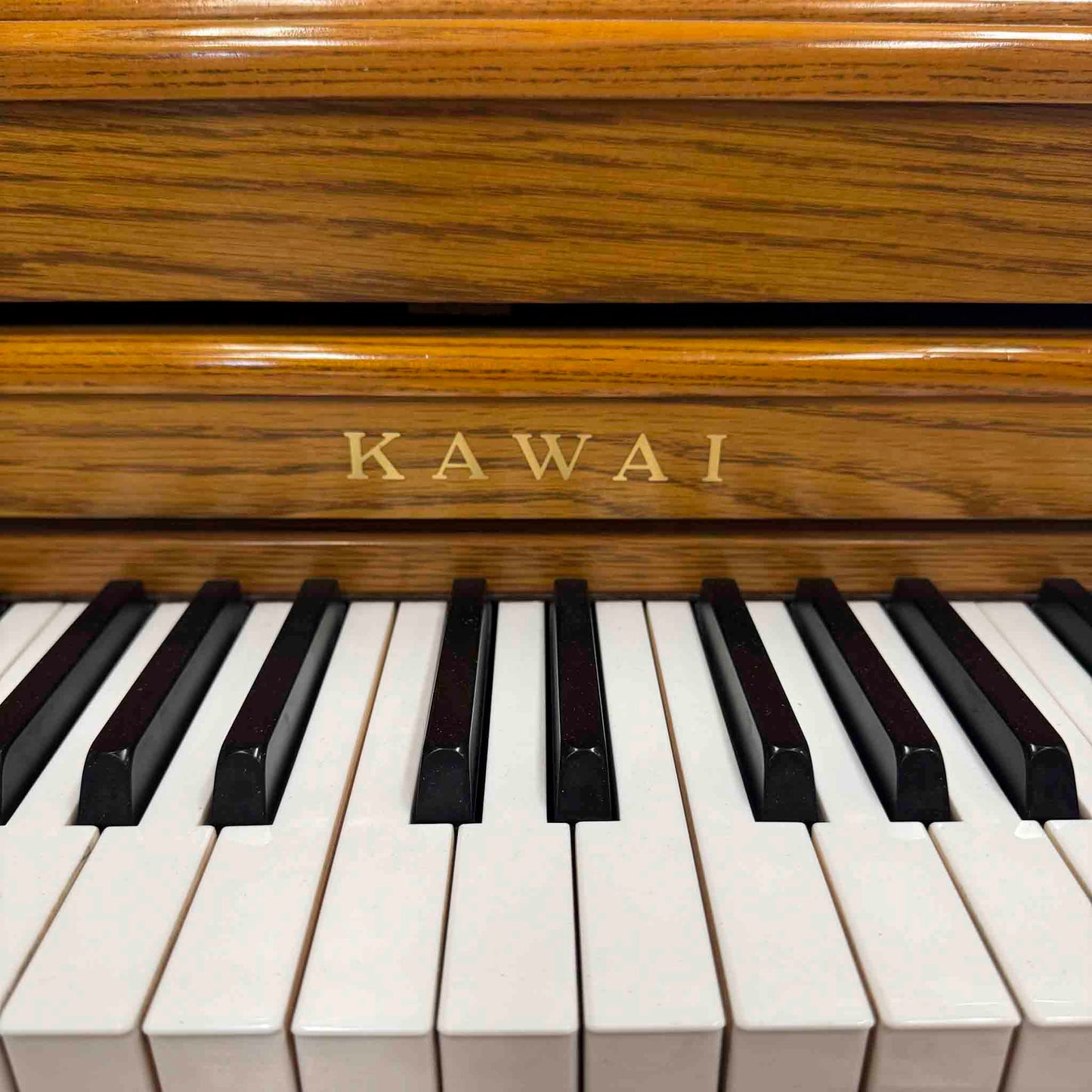 CURRENT SHOP WORK 1963 Kawai 508 Decorator 44" Oak Finish Commissioned Console Piano