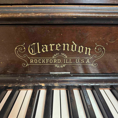 CURRENT SHOP WORK 1904 Clarendon 55" Wood Finish Upright Piano