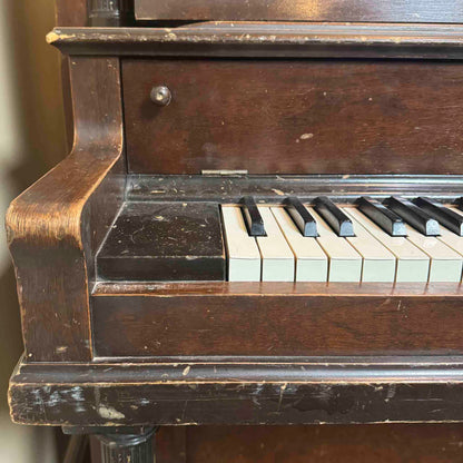 CURRENT SHOP WORK 1904 Clarendon 55" Wood Finish Upright Piano