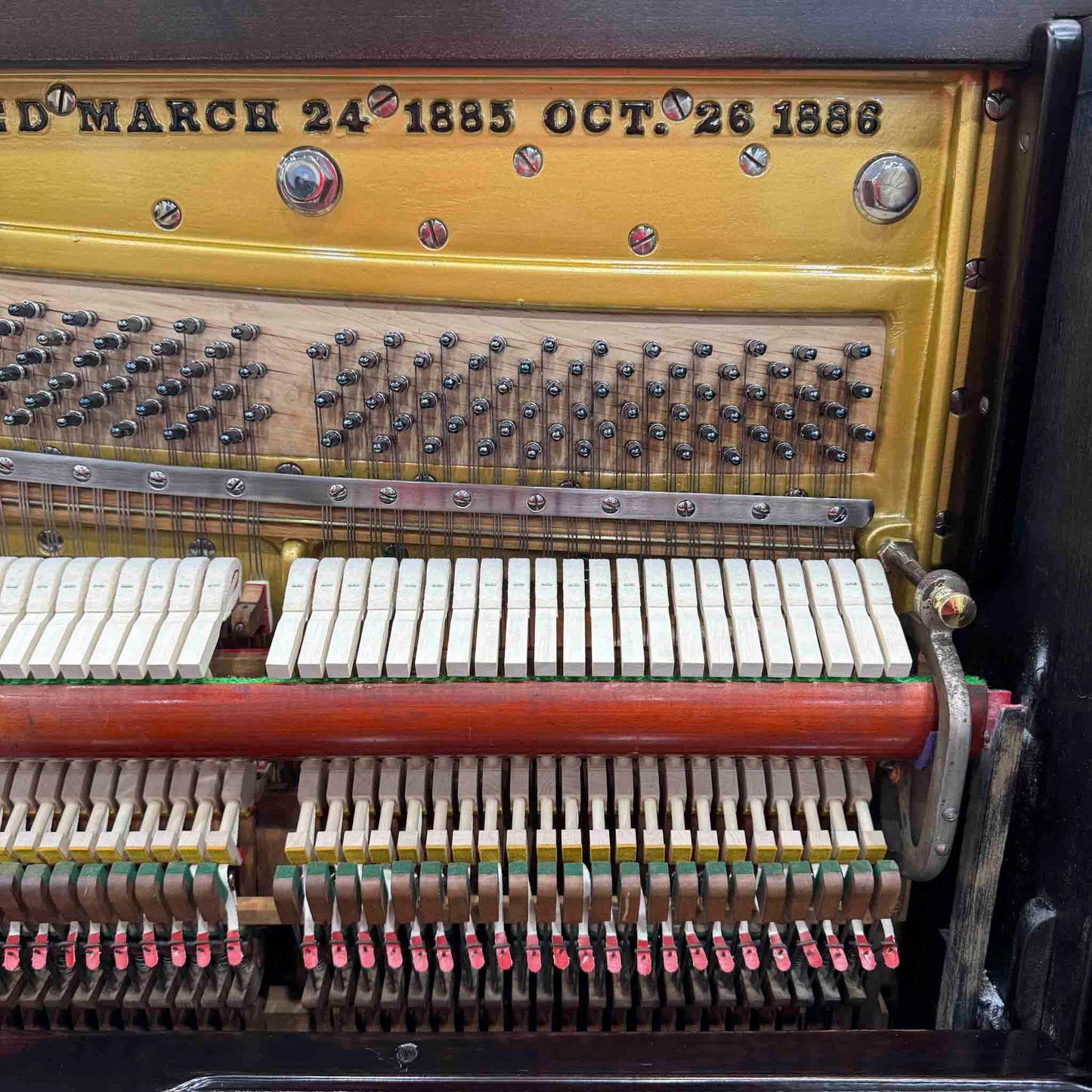 HEIRLOOM RESTORATION 1890 Emerson 58" Wood Finish Commissioned Upright Piano