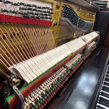 HEIRLOOM RESTORATION 1890 Emerson 58" Wood Finish Commissioned Upright Piano